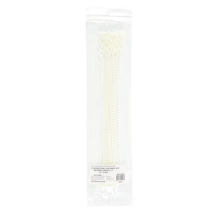 12-in  Double Loop Beaded 50-lb, Natural, 15 Speciality Tie